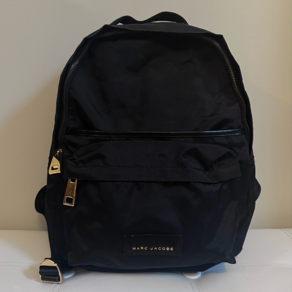 Marc Jacobs Nylon Varsity Backpack in black